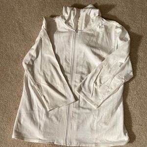 Nicole Miller white hoodie